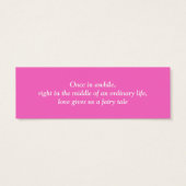 Rosa, Lila Fantasy Faible Gastgeschenk Hochzeit Ta (Rückseite)