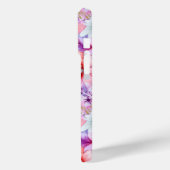 Rosa Lila Farbe Blütenfarbe Personalisierter Name Case-Mate iPhone Hülle (Rückseite / Links)