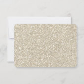 Rosa Lila Flora Wasserfarben Gold Sparkone UAWG RSVP Karte (Rückseite)