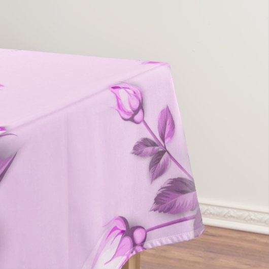 rosa, lila, florale tischdecke (Beispiel)