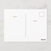 Rosa Lila floraler Abschluss Postkarte (Rückseite)