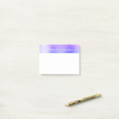 Rosa Lila Foil Beruflich Business Post-it Klebezettel (Auf Schreibtisch)