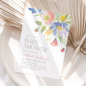 Rosa Lila Frühlingsblütendusche Einladung