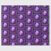 Rosa, Lila Frühlingsblütenmuster Geschenkpapier (Flach)