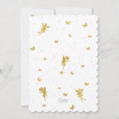 Rosa Lila Gartenmühle, verzauberter Wald Einladung (Rückseite)