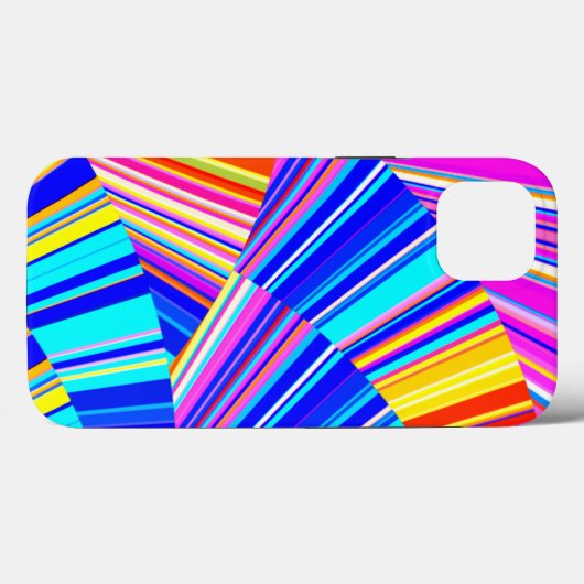 Rosa Lila Gelb Blau Trendy Abstrakt Case-Mate iPhone Hülle (Rückseite (Horizontal))