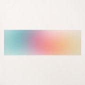 Rosa Lila-gelb-grüne Farbvorlage Yogamatte (Vorderseite (Horizontal))