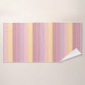 Rosa, Lila gelb Modernes, elegantes Muster Badehandtuch (Badehandtuch)