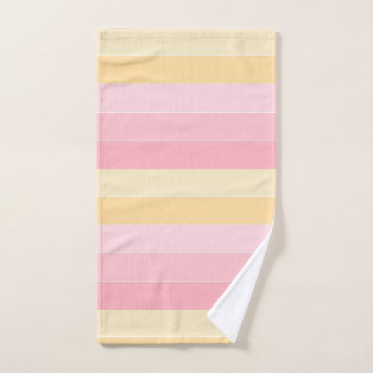 Rosa Lila gelbe Farben Elegantes Muster Vorlage Handtuch (Handtuch)