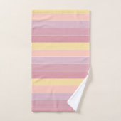 Rosa Lila gelbe moderne, elegante Vorlage Badhandtuch Set (Handtuch)