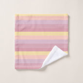 Rosa Lila gelbe moderne, elegante Vorlage Badhandtuch Set (Waschlappen)