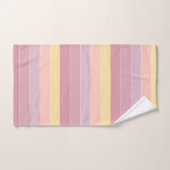 Rosa Lila gelbe moderne, elegante Vorlage Badhandtuch Set (Handtuch)