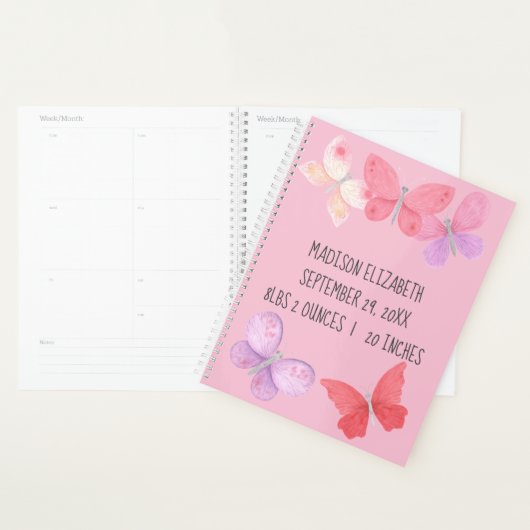 Rosa, Lila Gelbschwanzbutterfresser, Baby First Ye Planer (Anzeige)