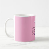 Rosa Lila Gemütlich B Name Kaffeetasse (Links)