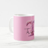 Rosa Lila Gemütlich T Name Kaffeetasse (Vorderseite Links)