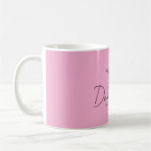 Rosa Lila Gemütlicher D Name Kaffeetasse (Links)