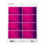 Rosa Lila, glänzende Versandmarken - Anpassen (Vorne)