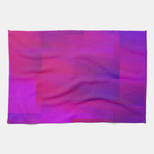 Rosa Lila Glitch-Art-Vaporwave-Ästhetik Analog Geschirrtuch