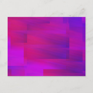 Rosa Lila Glitch Art Vaporwave Ästhetik Analog Postkarte