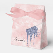 Rosa Lila Glitzer Einhorn Geschenkschachtel (Vorderseite)