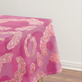 Rosa Lila Glitzer Leopard Tierdruckleuchte Tischdecke (Beispiel)