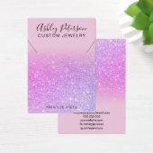 Rosa lila Glitzer schick Halskette Display (Schreibtisch)