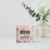 Rosa Lila Goldmarmor Empfehlungskarte (Stehend Vorderseite)