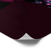Rosa Lila gotische Blume Poster (Ecke)