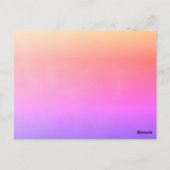 Rosa Lila Gradient 13. Geburtstag Postkarte (Rückseite)