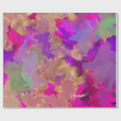 Rosa, lila, grün, Marmorpapier Geschenkpapier (Flach)