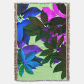 Rosa, Lila, grüne Blätterdecke Decke (Vorderseite Vertikal)