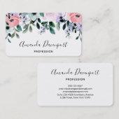Rosa, Lila grüne Farbe, Blumenrinde Visitenkarte (Vorne/Hinten)