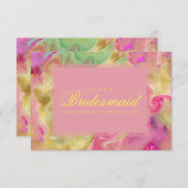 Rosa, lila, grüne Marmorfarbe dank Karte (Vorne/Hinten)