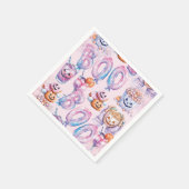 Rosa Lila Halloween-Bootfarbe Serviette (Ecke)