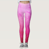 Rosa, Lila, Happy Mood Custom Leggings (Vorderseite)