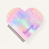 Rosa lila Holograf Notizblock (Vorderseite)