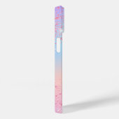 Rosa lila holografische Glitzern Case-Mate iPhone Hülle (Rückseite / Rechts)