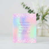 Rosa lila holografisches Foto (Stehend Vorderseite)