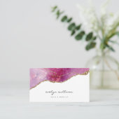 Rosa lila Imitate funkeln zittern Visitenkarte (Stehend Vorderseite)