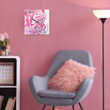 Rosa Lila Katzenleoparden Geparden mit Geblüht