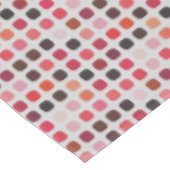 Rosa Lila Korallenrunden Quadrate Art Muster Tischdecke (Schrägansicht)