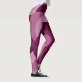 rosa lila Kreisel geometrisches Muster Leggings (Rechts)