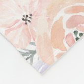 Rosa Lila Lamm Personalisiertes Girl Fleecedecke (Ecke)