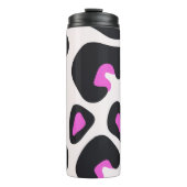 Rosa Lila Leopardenfarbe Thermosbecher (Vorderseite)