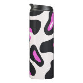 Rosa Lila Leopardenfarbe Thermosbecher (Nach rechts gedreht)