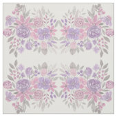 Rosa Lila Lichtfarbe Grüne Blütenfarbe Stoff (Muster)