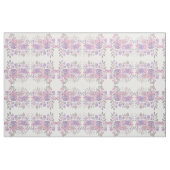 Rosa Lila Lichtfarbe Grüne Blütenfarbe Stoff (Fat Quarter (45,7 x 55,9 cm))