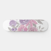 Rosa Lila Lichtfarbe Grüne Farbe Skateboard (Horizontal)