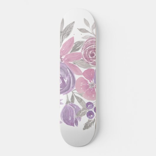 Rosa Lila Lichtfarbe Grüne Farbe Skateboard (Vorderseite)