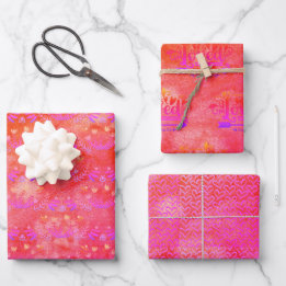 Rosa lila Liebhaber der Römer 5:8 Wrapping Paper S Geschenkpapier Set
